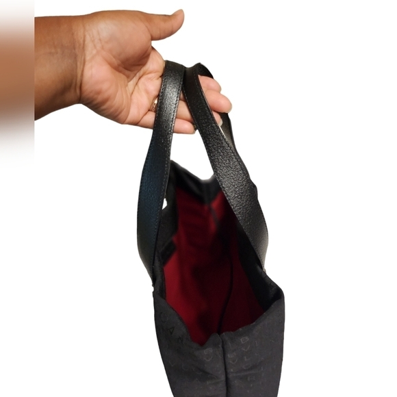 Authentic Bvlgari Canvas Monogram Tote with Leather Trim Black - Picture 12 of 14